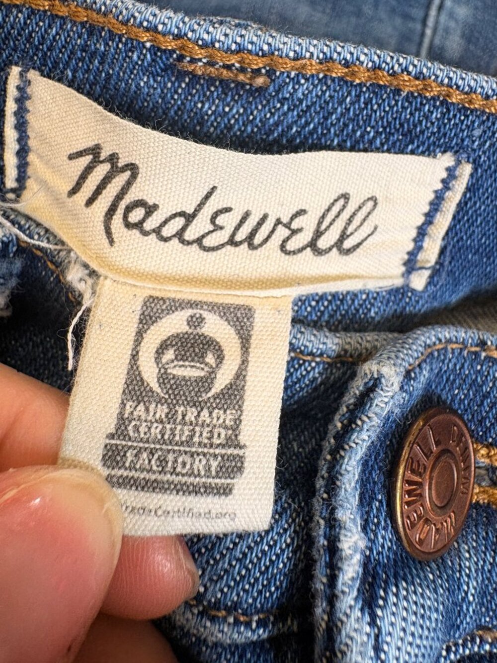 Madewell Cali Demi-Boot Crop Jeans Medium Wash Denim Size 25 - Picture 4 of 9